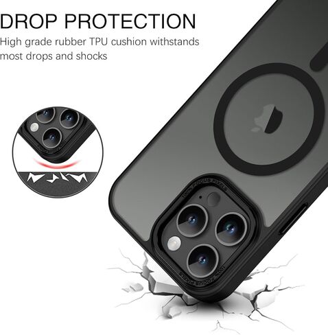 Bentoben for iPhone 16 Pro Max Case 2024 ، Case Phone iPhone 16 Pro Max Magnetic Case [متوافق مع MAG Safe] غطاء وقائي شفاف غير مريح لـ iPhone 16 Pro Max 6.9 "Green in Kuwait