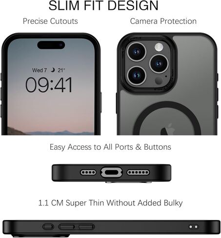 Bentoben for iPhone 16 Pro Max Case 2024 ، Case Phone iPhone 16 Pro Max Magnetic Case [متوافق مع MAG Safe] غطاء وقائي شفاف غير مريح لـ iPhone 16 Pro Max 6.9 "Green in Kuwait