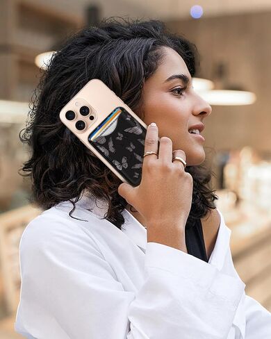 محافظ الهاتف Shorogyt متوافقة مع Magsafe Wallet Magnetic Card Pattern - نمط زهرة بالألوان المائية للنساء Teen Girls - in Kuwait