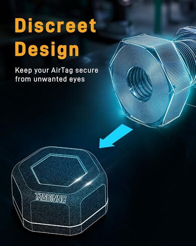 4 حزمة Tagginnc Airtag Magnetic Case-تصميم جوز مغناطيس قوي ومغناطيسي قوي مع قاعدة غير قابلة للانزلاق ، مقاومة للماء ومقاوم للماء ، متوافق مع تركض Apple Airtag للسيارة والمقطورة in Saudi Arabia