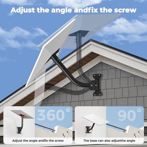 Mount Starlink for Gen 3 ، Starlink Gen 3 Mount Mount القابلة للتعديل في Starlink Mount Kit ، Mount متوافق مع Starlink Gen 3 internet Kit for Roofs Terraces Satellite Dishs in Saudi Arabia