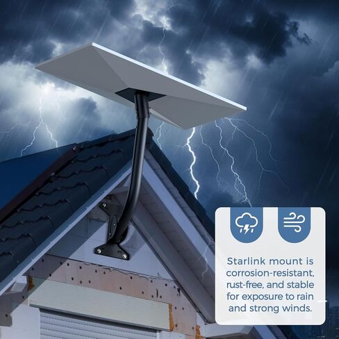 Mount Starlink for Gen 3 ، Starlink Gen 3 Mount Mount القابلة للتعديل في Starlink Mount Kit ، Mount متوافق مع Starlink Gen 3 internet Kit for Roofs Terraces Satellite Dishs in Saudi Arabia