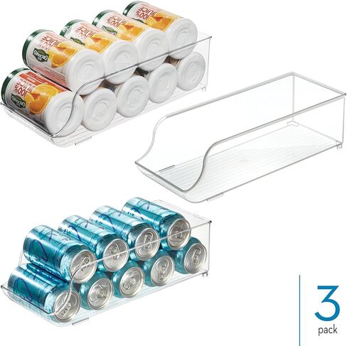 يمكن لصودا Idesign موزع للثلاجة أو المخزن - مجموعة من 3 - واضحة in Kuwait