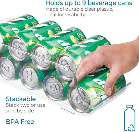 يمكن لصودا Idesign موزع للثلاجة أو المخزن - مجموعة من 3 - واضحة in Kuwait