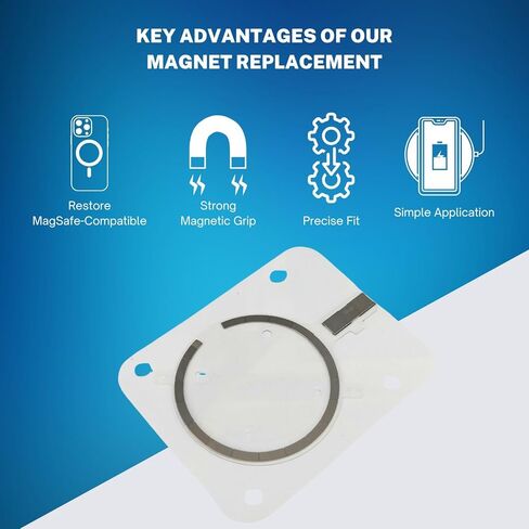 استبدال المغناطيس الداخلي لشحن Magsafe مع لاصقة - إصلاح الغطاء الخلفي لجزء iPhone 14 ، 14 Plus ، 14 Pro و 14 Pro Max (لـ iPhone 14 Pro و 14 Pro Max) in Kuwait