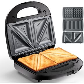 3 in 1 Sandwich Maker, Easy Clean and Store