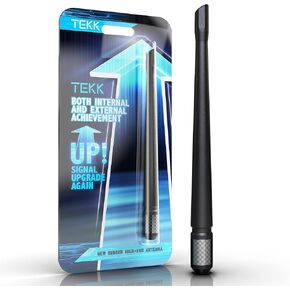 TEKK Carbon Fiber Short Antenna Compatible with Ford / F150 / F250 / F350 / F450 / F550 / Bronco / 7.9 Inches Premium Flexible Rubber/Designed for Enhance FM/AM Radio Signal Reception