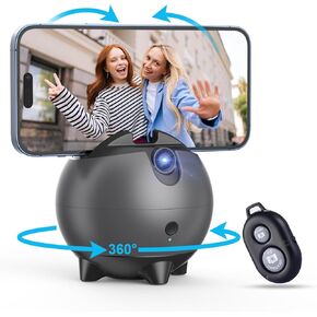 ترايبود التتبع التلقائي AI AIO ، أحدث ترقيات في 2025،360 درجة دوران+تعديل ذكي لأعلى ولأسفل ، ترايبود تتبع الوجه لجهاز iPhone ، لا يوجد تطبيق مطلوب ، يجب على المؤثر أن يكون