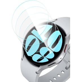4 Pack 40mm Screen Protectors for Samsung Galaxy Watch 7/Watch 6/Watch FE/Watch 5/Watch 4, Bubble Free Tempered Glass Screen Protector for Galaxy Watch 7/6/5/4/FE 40mm, Anti scratch