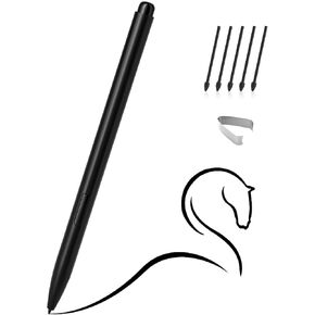 Magnetic EMR Stylus Compatible with Remarkable 2, Replacement Digital Pen with Eraser, 4096 Pressure Levels, Palm Rejection, Tilt Support, for Remarkable/Samsung/Wacom/Onyx EMR Devices-5 Tips