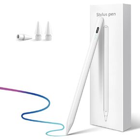Stylus Pen for iPad with 13 mins Fast Charge,Tilt Sensor Palm Rejection Pencil Compatible w/iPad Pro 11/13 M4 2024, iPad Air 11/13 M2 2024,iPad Pro 11/12.9,iPad 10/9/8/7/6, Air 5/4/3,iPad Mini 6/5