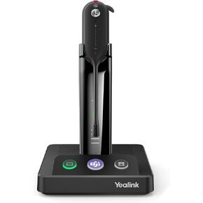 Yealink WH63 Wireless DECT Mono Headset,Zoom Teams Certified, Wireless Headphones with Noise Canceling Microphone for PC Computer Laptop Mac, Office Desk Phone Softphones VoIP Telephones