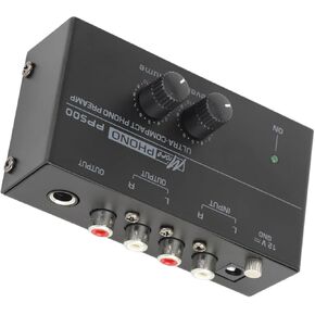 Generic Phono Preamp, Input Ultra Low Noise Independent Volume Control RIAA Equalization Gold Plated Connector Phonograph Preamplifier for Record Player (US), Generic96k3sez0to-11