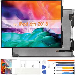 للحصول على iPad 5th 2017 / 6th 2018 / Air 1 Gen 7.9 "استبدال شاشة LCD - لـ iPad 6th 7.9" 2018 LCD Display A1474 A1475 A1476 A1893 A1954 A1822 A1823 مجموعات إصلاح (فقط LCD ، وليس شاشة تعمل باللمس)
