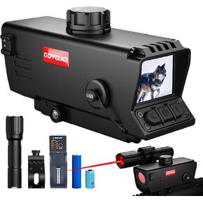 Night Vision Scope - Night Vision Rifle Scope with IR850 Infrared Illuminator, MOA, Recording, and Range Finder, Tactical monocular, Military Grade, Compact Device with Crosshair