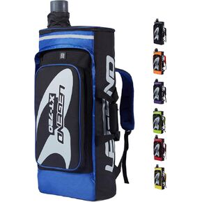 Legend XT720 Takedown Recurve Bow Case - Protective Nylon Archery Backpack Bag, Padded Recurve Bow and Arrow Case for Archery Accessories & Gears with Multiple Pockets, Arrow Tube Included