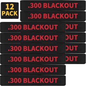 12 Pack Miaozhun .300 Blackout Magazine Marking Bands 300 BLK Magazine Caliber Identification