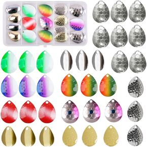 Walleye Rig Making Kit DIY Fishing Lure Spinner Making Kit Supplies Parts Crawler Harness Live Bait Rigs Colorado Blades Pompano Floats Clevis Beads Tackle Fishing