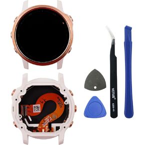 LCD Display Compatible with Fenix 6S Pro Multisport GPS Smartwatch (Rose Gold/White) Touch Screen Replacement + Tools