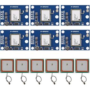 6pcs GY-NEO6MV2 NEO-6M GPS Flight Controller Module 3V-5V with Super Strong Ceramic Antenna for EEPROM APM 2.5
