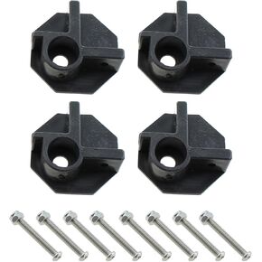 4PCS 16mm Black Camping Chair Replacement Legs Portable Camping Chair Accessory Part with Screws Folding Chair Stool Heavy Duty Repair Leg