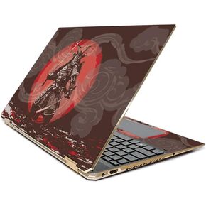 MightySkins Skin Compatible with HP Spectre x360 15.6" Gem-Cut (2019) - Samurai Battle | Protective, Durable, and Unique Vinyl Decal wrap Cover | Easy to Apply| Made in The USA