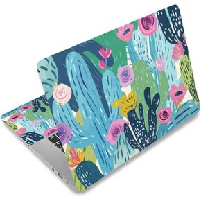PLIGREAT Cute Cat Laptop Skin Sticker Decals Fits 12" 13" 13.3" 14" 15 inch Laptop Universal Vinyl Reusable Notebook Watercolor Art Protector Cover Decal Netbook PC Personalized Skin Stickers