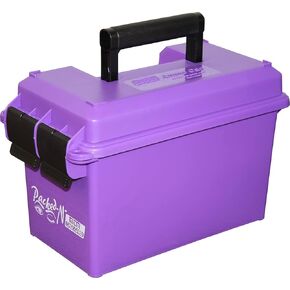 MTM AC50C-25 Ammo Can, 50-Caliber, Heavy-Duty Dual Latching System, Rugged Polypropylene Plastic, O-Ring Seal System, Water Resistant, Bulk Ammo Storage, USA Made, Purple