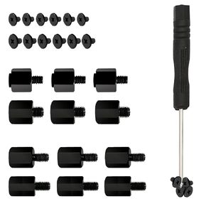 M.2 SSD ScrewsKit, Nvme Screws Suitable for ASUS MSI Gigabyte NGFF Motherboard，m.2 SSD Motherboard Screws (Black)