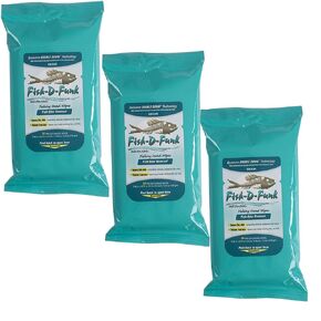 Ardent Fish D Funk Pipes 3 pack (x30 مناديل لكل عبوة) - إزالة رائحة السمك | neautralizes رائحة السمك | لا إضافات قاسية | الطعم الصديق ، يزيل الرائحة البشرية | حافظ على نظافة الصيد المزيد من الأسماك