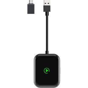 AACPLAY Wireless CarPlay & Android Auto Adapter – 2-in-1 Plug & Play Solution, Converts Wired Systems to Wireless, Compatible with iPhone & Android