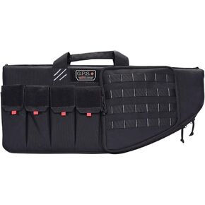 G.P.S. 30" Tactical AR Padded Soft Rifle Case with External Handgun Case |