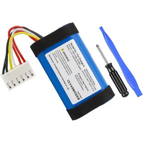 Battery for JBL Charge 4, New Upgraded (12000mAh) High Capacity Li-Polymer Battery Replacement Compatible with JBL Charge 4, Charge 4BLK, Charge 4J, 1INR19/66-3,ID998, SUN-INTE-118, IY1068