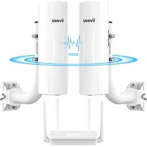 Point-to-Point Wireless Bridge System CPE688KIT, with WiFi 6 AX3000 Router, Adjustable Installation Brackets, 5KM Range, Dual Gigabit Ports, 24V/48V POE Power Supply – Complete Wireless Bridge Kit