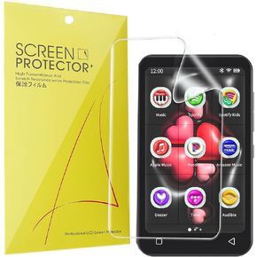 Compatible for TIMMKOO MP3 Player Screen Protector, [6 Pack] Full Coverage TPU Clear Film Compatible for TIMMKOO Q8 4", Compatible for Nine Q8 MP3 Player (6 Pack)