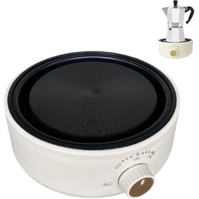 Portable Hot Plate,electric Stove - 500w Heat Plate, Single Burner,electric Heater, Perfect Size For Moka Pot, Melting Wax And More, Suitable For Kitchen, RV camping, Outdoor