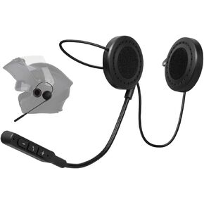 Moman Motorcycle Helmet Headset, H4 Wireless Helmet Speaker Waterproof Hands-Free Answer Call Music Control Sport Outdoor for Motor Bike, Motorcycle-Bluetooth-Helmet-Speaker-Headset