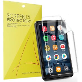 Compatible for AHENOD G12 MP3 Player Screen Protector, [6 Pack] Full Coverage TPU Clear Film Compatible for AHENOD G12 4.02" MP3 Player (6 Pack)