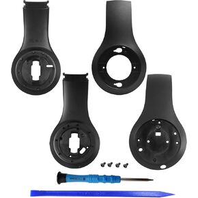 Housing Shell Including Left & Right Inside and Outside Panel Parts Accessories Replacement for Studio 3.0 Wired Wireless +Toolkit (Black)