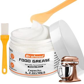 Brohood Food Grade Grease for Kitchenaid Stand Mixer, 4 oz Food Safe Grease Universally for Blenders, Stand Mixers and Food Processors, Prevent Wear and Rust