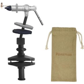 Riverruns 061 Boulder Travelling Vise Fly Tying Vise 360 Degree Rotation Ultra Light Fly Tying Equipment