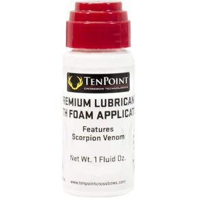 TenPoint Premium Lubricant with Foam Applicator - for Cocking Device Cords, Strings, Cables, Barrels & The Trigger Mechanism - Silicon Based, Contains Scorpion Venom