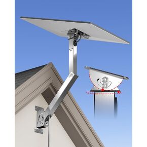Fit for Starlink Gen 3 Mount, 304 Stainless Steel Fit for Starlink Wall/Pole/Roof Mount, Adjustable Mounting Kit Multiple Angles with Adapter, fit for V3 Starlink Standard Dish
