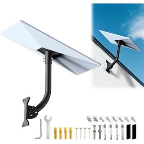 Starlink Gen 3 Mount, Starlink Mount, Adjustable Starlink Mounting Kit, Thickened Starlink Wall/Roof Mount for Starlink Internet Kit Satellite, with Starlink Gen 3 Pipe Adapter
