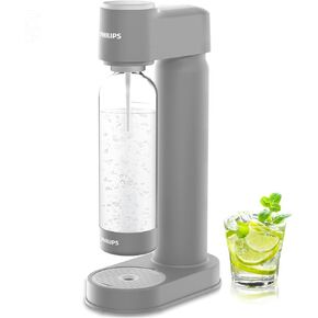Philips Markling Water Maker Maker Soda Machine Twist Twist مع زجاجة كربونية 1L ، صانع مياه Seltzer Fizzy ، متوافق مع أي كربون CO2 في 60 لتر (غير متضمن)