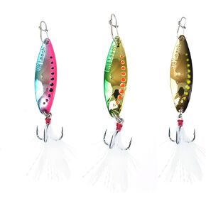 Clam 12787 Leech Flutter Spoon Kit 1/16oz, Size 12, Multicolor