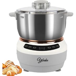 Electric Dough Maker with Ferment Function,Face-up Touch Panel Dough Mixer,4.5Qt,304 Stainless Steel,Household Flour Kneading Machine for Pizza Bread,Christmas Gift