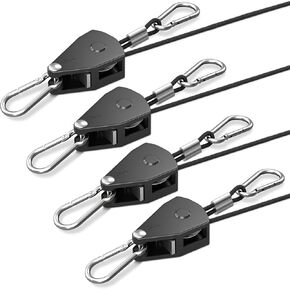 Adjustable 1/8" Rope Hanger 4 PCS