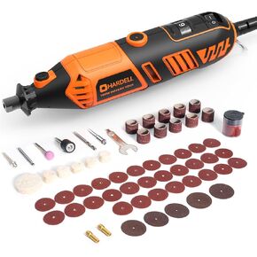 Rotary Tool Kit - 180W Corded Power Rotary Tools 6 Variable Speed with 56 Accessories, 8000-35000RPM, for Cutting, Detail Sanding, Engraving, Wood Carving, Polishing DIY Crafts