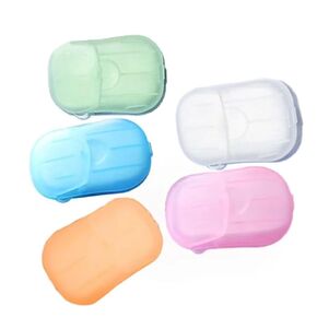 500 Sheets Mini Color Disposable Soap Paper 5 Boxes Hand Cleaner Fragrance Soap Paper for school Indoor, Outdoor, Travel, Camping Hiking